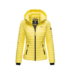 Marikoo Samtpfote women's transitional jacket with hood, Lemon