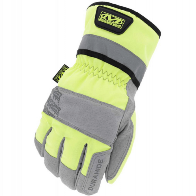 Mechanix ColdWork Gauntlet кожени ръкавици Hi-Viz, жълта