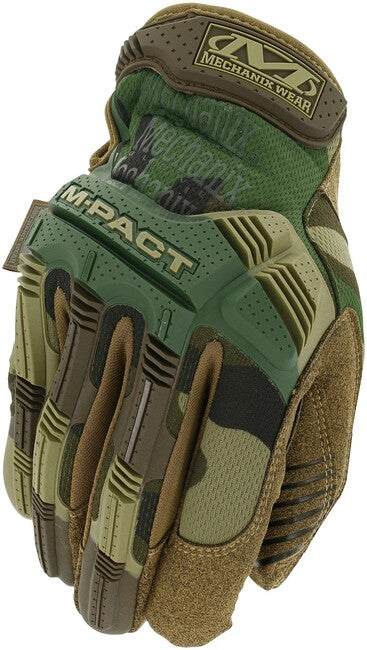 Mechanix M-Pact ръкавици против удари, горски камуфлаж
