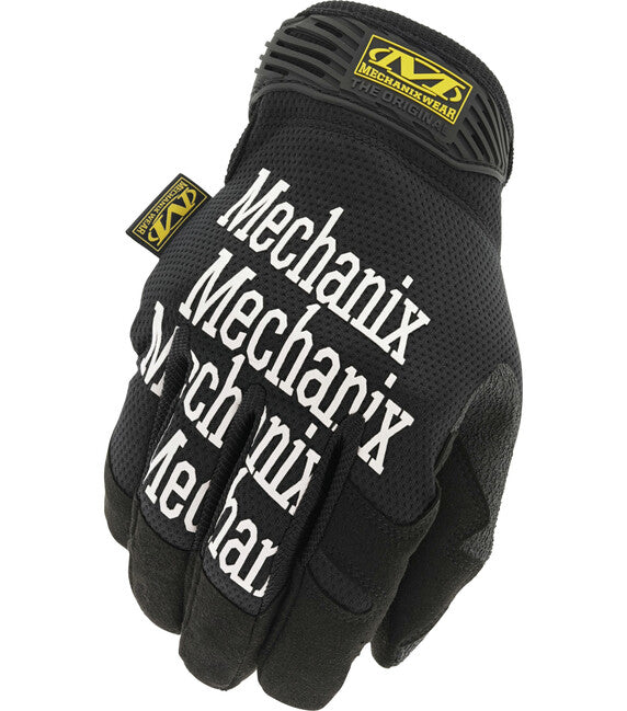 Mechanix Original тактически ръкавици, черни с бял надпис