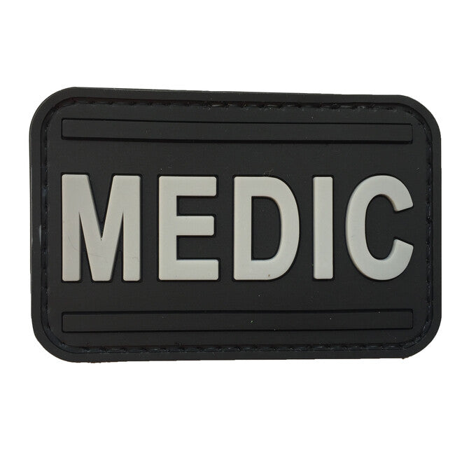 WARAGOD Medic PVC нашивка Patch черна и сива