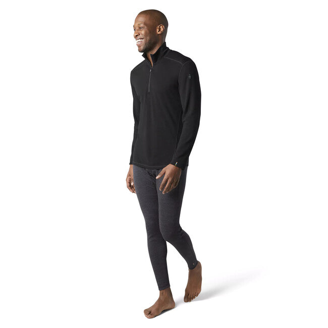 Smartwool CLASSIC THERMAL MERINO мъжко термално бельо M 1/4 ZIP B BL, черно