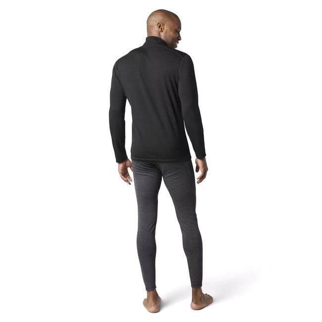 Smartwool CLASSIC THERMAL MERINO мъжко термално бельо M 1/4 ZIP B BL, черно