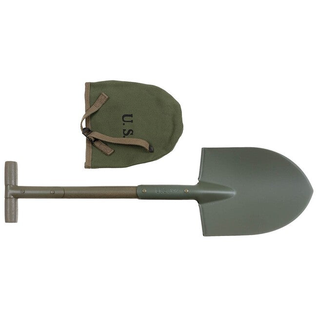 MFH T-Spade американска лопата M10, маслинена зелена, с платнен калъф