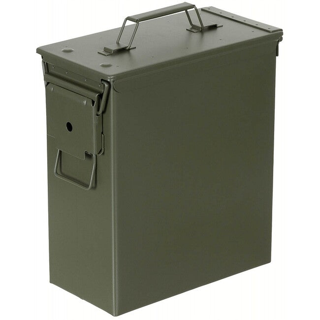 MFH американски метален боен сандък, OD зелено, калибър 50, голям, PA 60