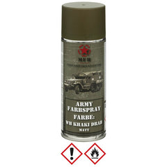 MFH армейски цвят в спрей WH каки DRAB матиран, 400 ml