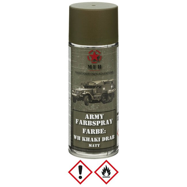 MFH армейски цвят в спрей WH каки DRAB матиран, 400 ml