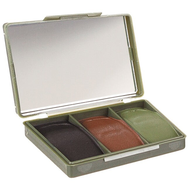 MFH GB Camo Face Paint със огледало, 3 цвята, 45 g