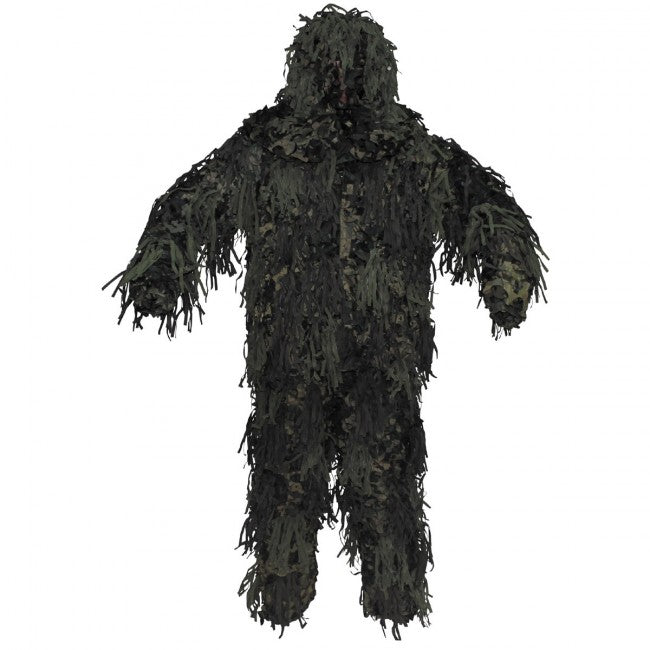 MFH Ghillie Jackal маскировъчен комплект, горски камуфлаж