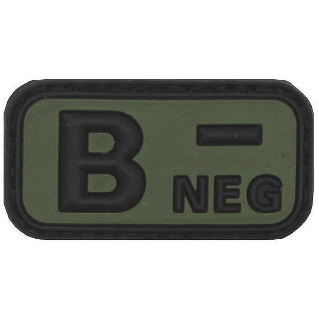 WARAGOD 3D B Negative нашивка 5x2,5cm, черна