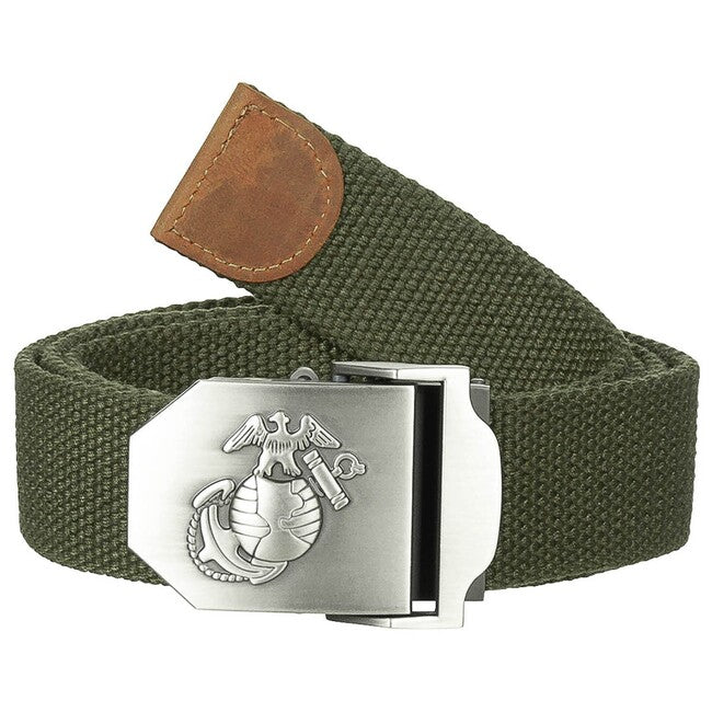 MFH USMC Web Belt колан, прибл. 4 cm, OD зелено