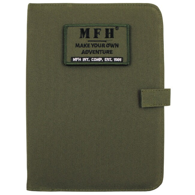 MFH калъф с бележник A5, OD зелено