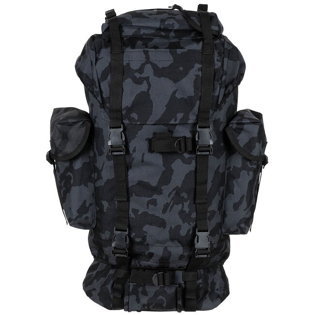 MFH раница MOLLE 65L, алуминиев прът, нощ-камо