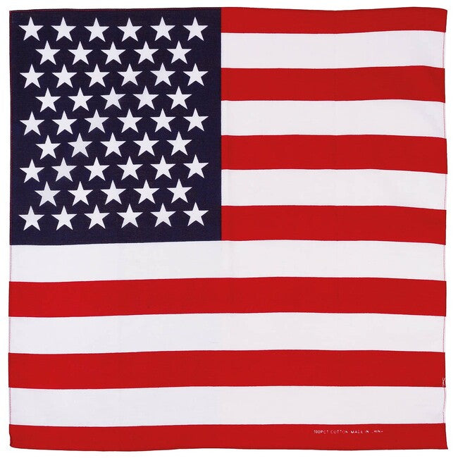 MFH шал памучен, знаме USA, прибл. 55 x 55 cm