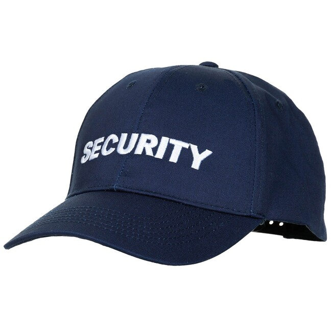 MFH Security шапка с козирка регулируем размер с бродерия, синя