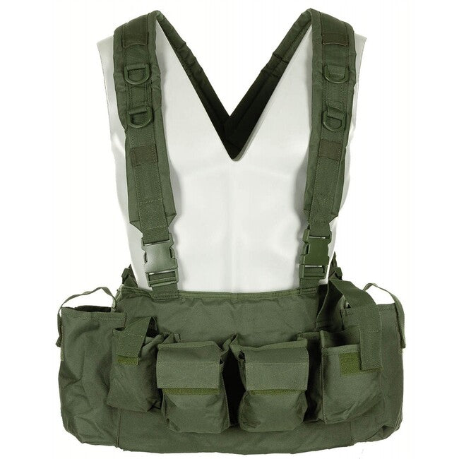 MFH тактическа жилетка Chest Rig, 9 джоба, OD зелено