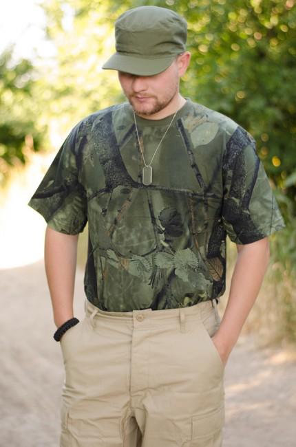MFH тениска ловен Realtree, зелена