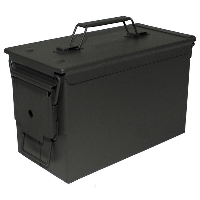 MFH US M2A1 метален калъф за муниция, маслинен 30 x 15,5 x 19 см