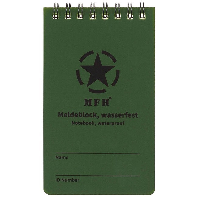 MFH водоустойчив бележник със спираловидна връзка, ок. 7,5 x 13 см