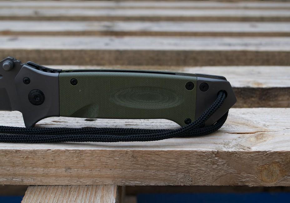 Mil-Tec DA35 джобен нож Micarta 22cm, маслинен