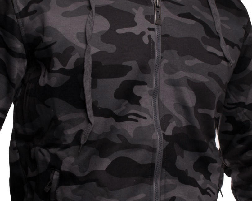 O&T High Zipper суитшърт, маскировъчна сива