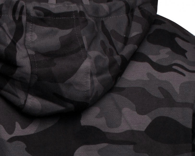 O&T High Zipper суитшърт, маскировъчна сива