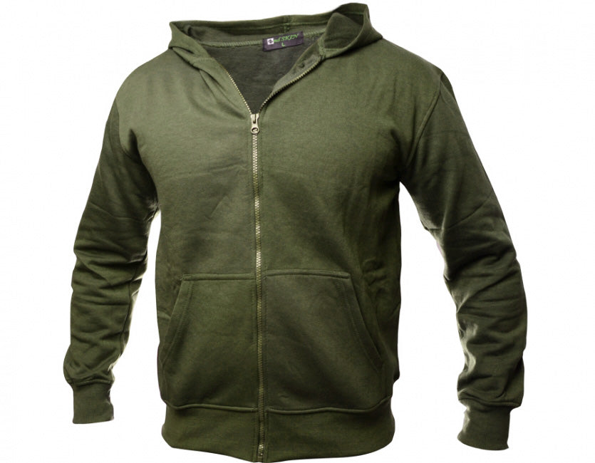 O&T Andskin Zipper суитшърт, маслинен