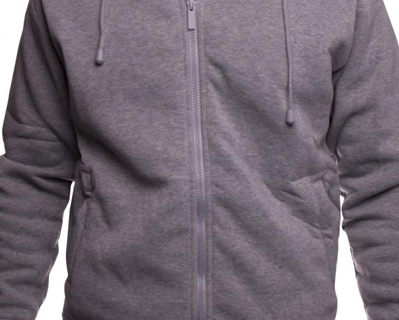 O&T Paulo High Zipper суитшърт, сива