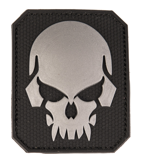 WARAGOD 3D нашивка Skull, черна