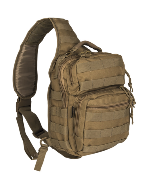 Mil-Tec Assault малък еднолямков раница, койотово кафяв, 10L