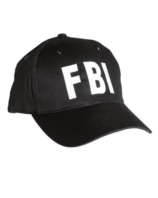 Mil-Tec бейзболна шапка FBI, черна