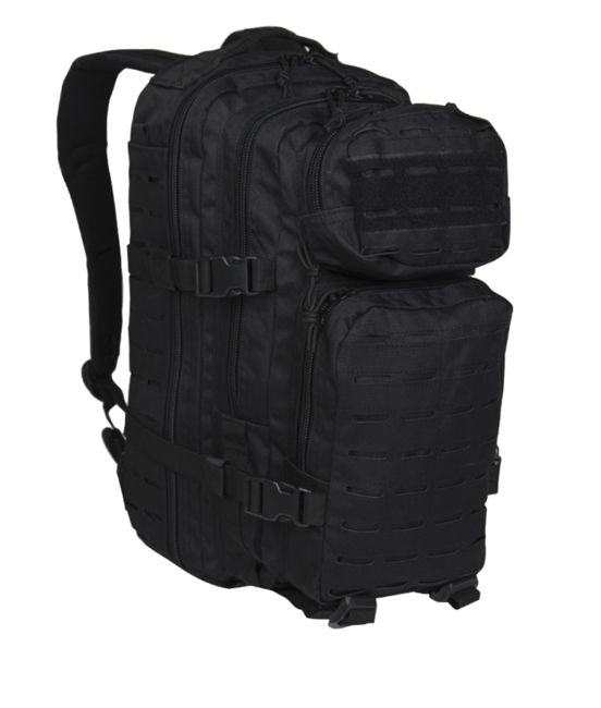 Mil-Tec US Assault Small раница лазерно изрязване, черна, 20L