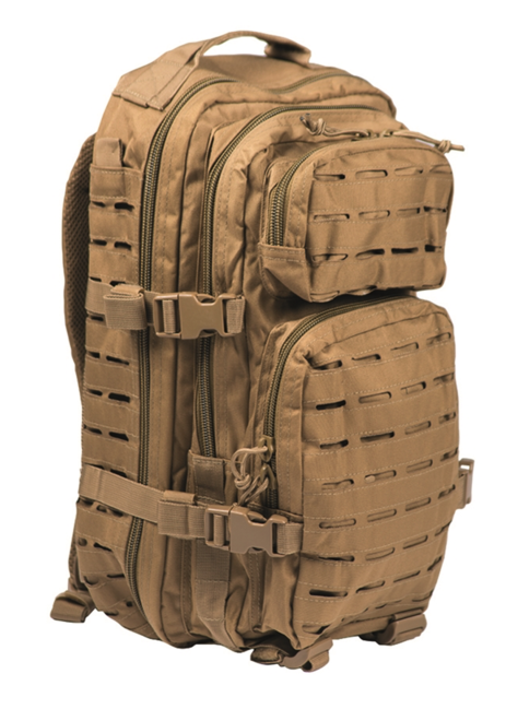 Mil-Tec US Assault Small раница лазерно изрязване, койот, 20L