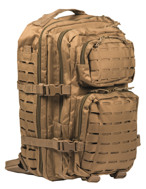 Mil-Tec US Assault Large раница лазерно изрязване, койот, 36L
