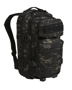 Mil-Tec US Assault Small Laser Cut σακίδιο πλάτης, multitarn black, 20L