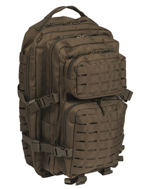 Mil-Tec US Assault Large раница лазерно изрязване, маслинева, 36L