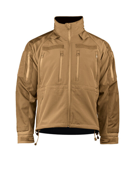 Mil-Tec SOFTSHELL PLUS яке, койотово кафяв