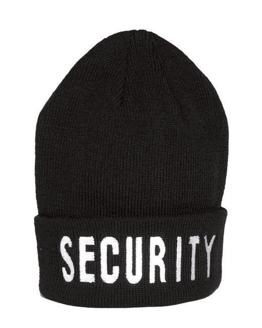 Mil-Tec SECURITY шапка плетена полиакрил с щампа, черна