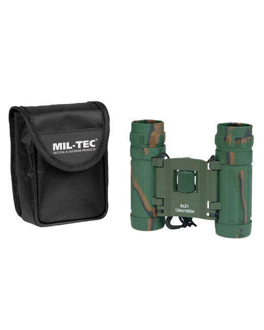 Mil-Tec бинокъл сгъваем 8x21, горска