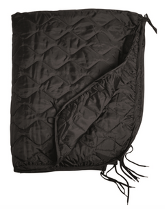 Mil-Tec Poncho Liner Insert, Black 210 x 150 cm
