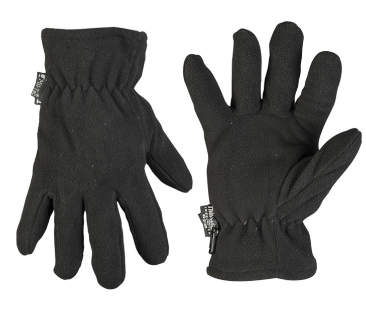 Mil-Tec Thinsulate™ флисови ръкавици, черни