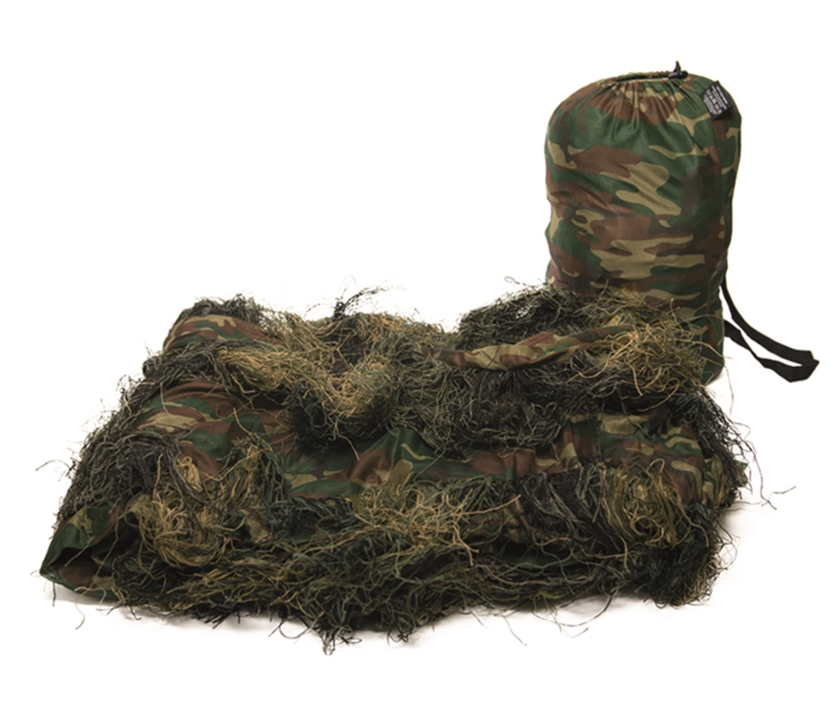 Mil-Tec Ghillie маскировъчна мрежа, горска 3 x 2 m
