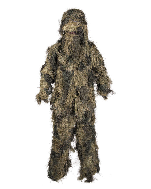 Mil-Tec Ghillie 4-деллов костюм с огнезащитна обработка, горска