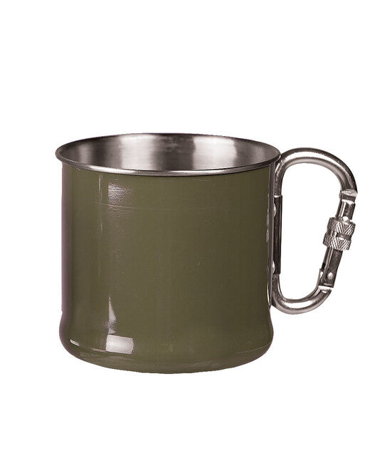 Mil-Tec неръждаем канче с карабина, маслинено, 500ml