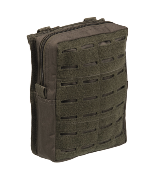 Mil-Tec лазерно изрязване многофункционален калъф Molle голям, маслинен