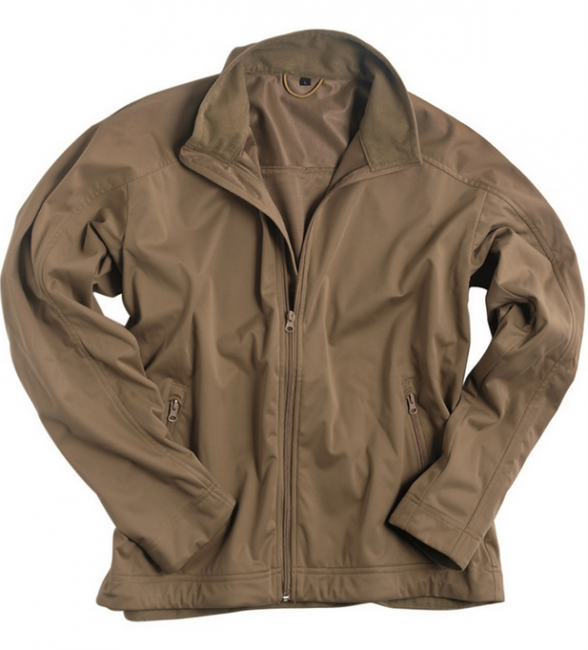 Mil-Tec лайт SoftShell трислойна лека яке, койот