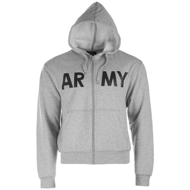 Mil-Tec ARMY суитшърт с качулка на цип, сива
