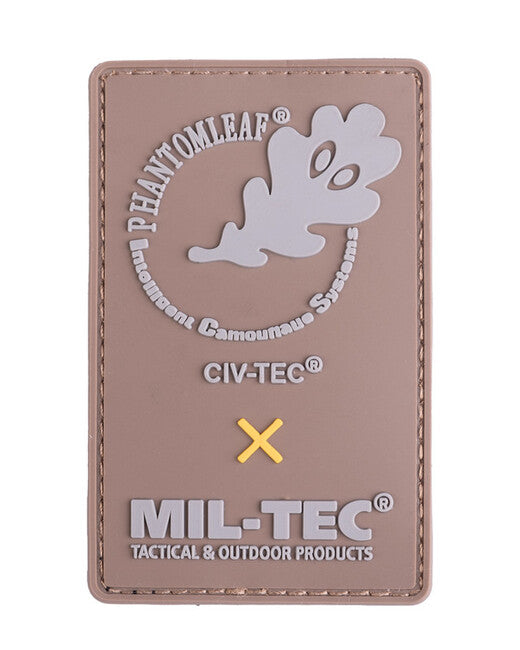 Mil-Tec 3D Phantomleaf® PVC нашивка, тъмен койот