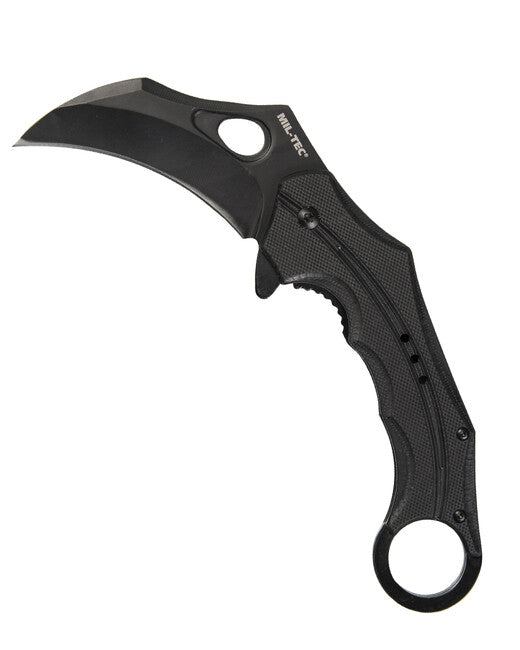 Mil-Tec карамбит сгъваем нож G10, черен