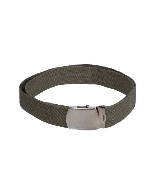 Mil-Tec US мъжки панталон колан ширина 38mm със сребърна тока, маслинен